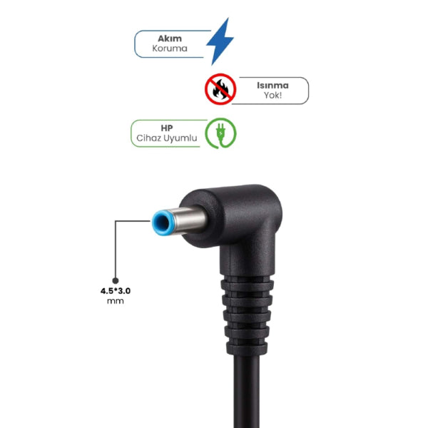 19.5V 4.62A 4.5 * 3.0mm 90W HP İçin Laptop Adaptör