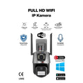 3 MP + 3 MP Çift Lens Wi-Fi TF Kart Girişli Güvenlik Kamerası