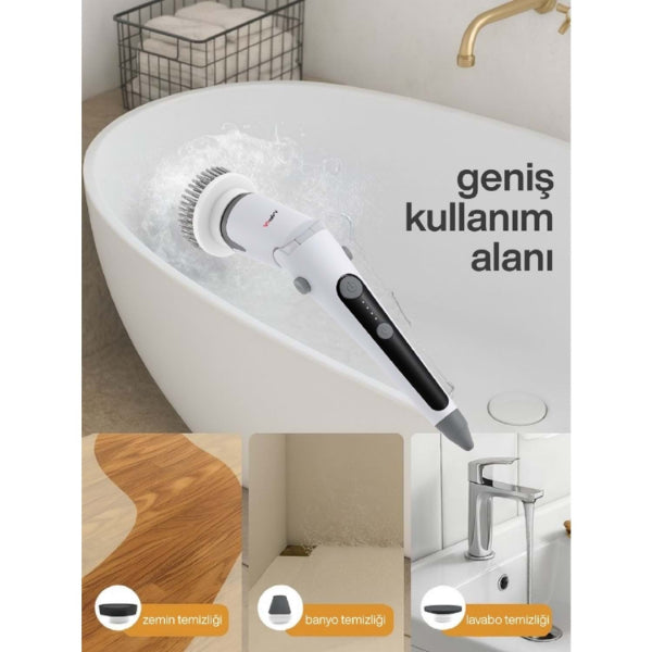 Portatif Şarjlı Temizleme Fırçası