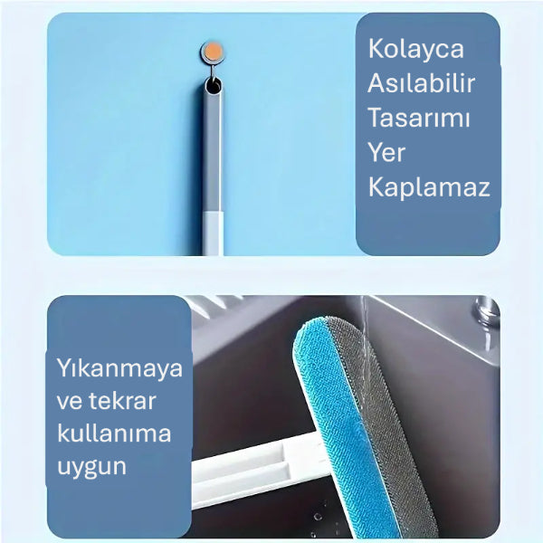 Uzun Saplı Evcil Hayvan Tüy Temizleme Fırçası