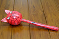 Ahşap Kedili Spiderman Marakas Tekli