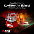 Yuvarlak Galvaniz Elektrikli Nargile Köz Ocağı
