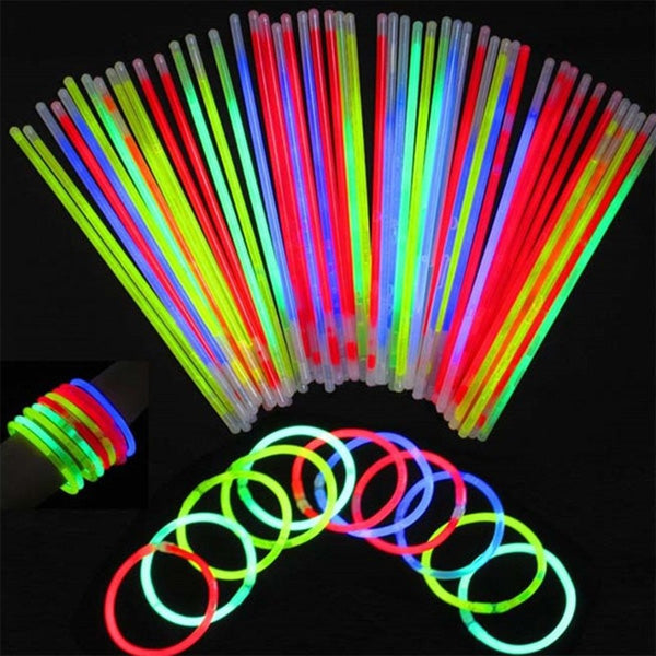 Neon Karanlıkta Parlayan Çubuklar 50 Adet