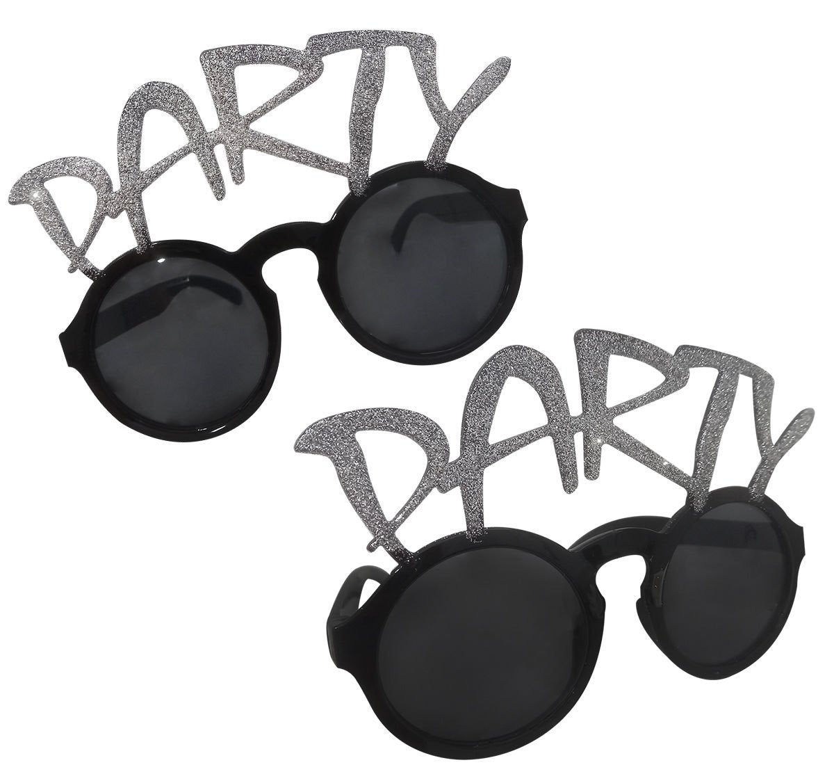 Gümüş Simli Party Yazılı Parti Gözlüğü Show