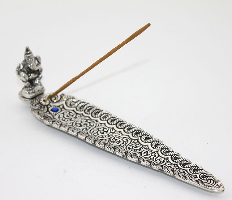 Metal Kayık Ganeşa Tütsülük Model 4
